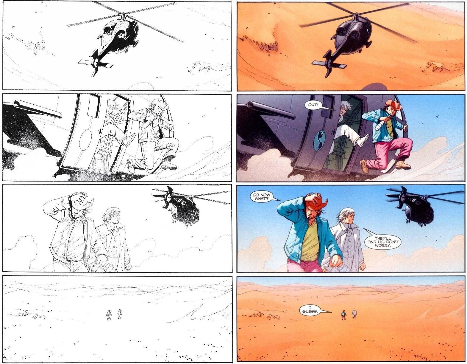JOHN CASSADAY - PLANETARY #26 PAGE 8 (THE LAST PIECE OF THE PUZZLE), in